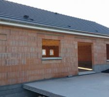 Façade arrière avec le toit