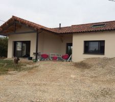 Terrasse provisoire pour l'anniversaire de notre choupinette!!