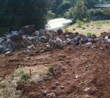 Gravas du mur de la restanque