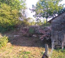 Demolition du muret du jardin ecroulé