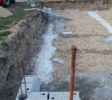 Alors le 23/09/2016 je m'attendais a ce que la construction du vide sanitaire continue mais non! par contre le maçon est bien venu car la seule chose qui a bougé sur mon chantier c'est le véhicule rouge. rien d'autre ! bon !