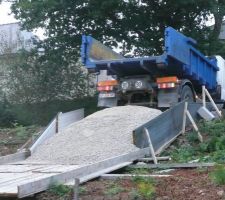 Déja 4m3 dans la goulotte... le reste plus tard...