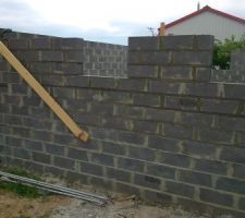 Sur cette photo il s'agit du 2 &eacute;me jour de ma&ccedil;onnerie 
vid&eacute;o pour la ma&ccedil;onnerie jour 1 sur youtube ici : https://youtu.be/bWdrMk1nSYw 
Vous y trouverez &eacute;galement ma playlist comment construire de A &agrave; Z.
Alors &agrave; bient&ocirc;t