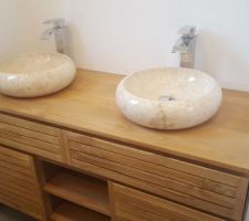Double vasque salle de bain.