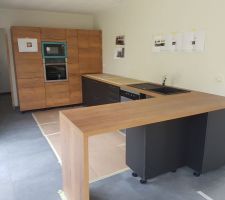 Pose cuisine (manque la hotte, le meuble haut  et les fileurs en bas des meubles)