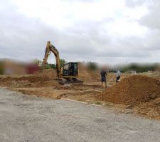 Creusage des fouilles