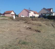 Fin du terrassement.