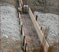 Coffrage   ferraillage seuil portail