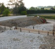 Coffrage seuil portail