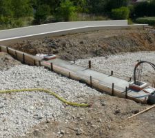 Seuil portail coulé