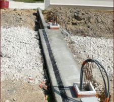 Seuil portail coulé