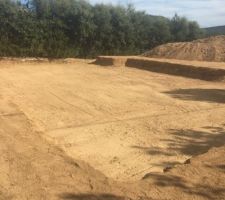 Terrassement de la plate forme fini
