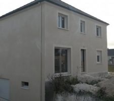 Enduit de façade terminé