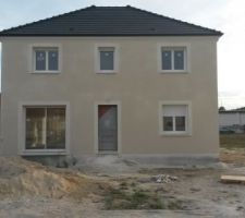 Enduit de façade terminé