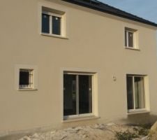 Enduit de façade terminé