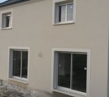 Enduit de façade terminé
