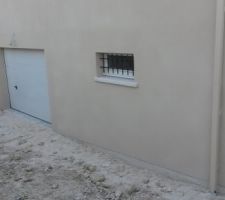 Enduit de façade terminé