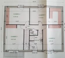 Plan du rez de l'étage