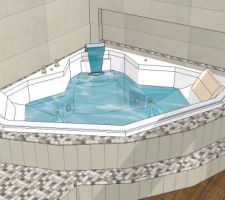 Schéma de sdb - baignoire