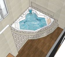 Schéma de sdb - baignoire