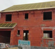 Pose de la toile sous toiture