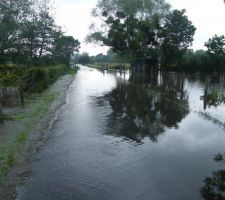 Inondation dans le 45 début Juin 2016. 100m de ma maison