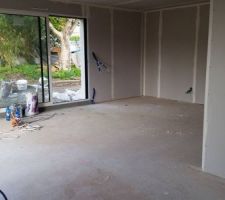 Salon + cuisine 40 m2