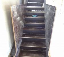 Coffrage escalier à crémaillère