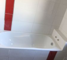 Faïence salle de bain enfin terminée ?