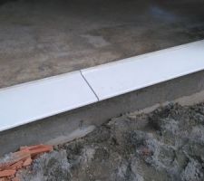 Pose des appuies fenêtres en béton "ton pierre"