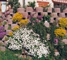 Mur de soutènement de la terrasse