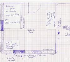 Plan de notre future salle de bain, que pensez-vous de cet aménagement?