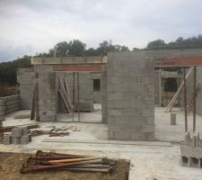 Terrasse avec future pergola