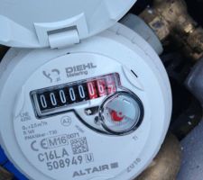 Pose du compteur d'eau