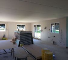 Cloison en cours