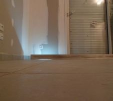 Contrôle de la pose du carrelage réalisé par mes soins...