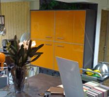 Rangements en verre fumé