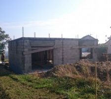 Fin du rdc + dalle coul&eacute;e &agrave; l'&eacute;tage