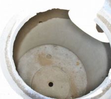 A l'intérieur : système de sécurité à double couvercle.