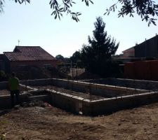 élevation du vide sanitaire. Hauteur 80cm