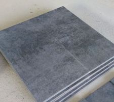Carrelage de la pièce de vie