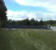 Le terrain vu du S vers le N