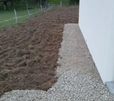 Terrassement terminé + puits perdus