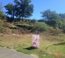 Vue du terrain avant travaux