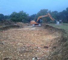 Terrassement en cours.