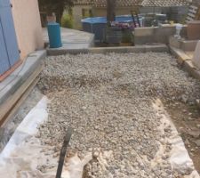 Balastre avant la mise des dalles