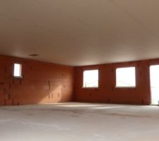 Plafond refermé avec du placo Ba13