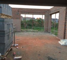 Vue de l intérieur des doubles baies vitrées