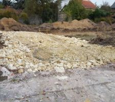 Le chemin d'accés au chantier