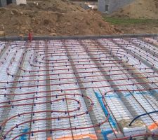 Pose du plancher chauffant